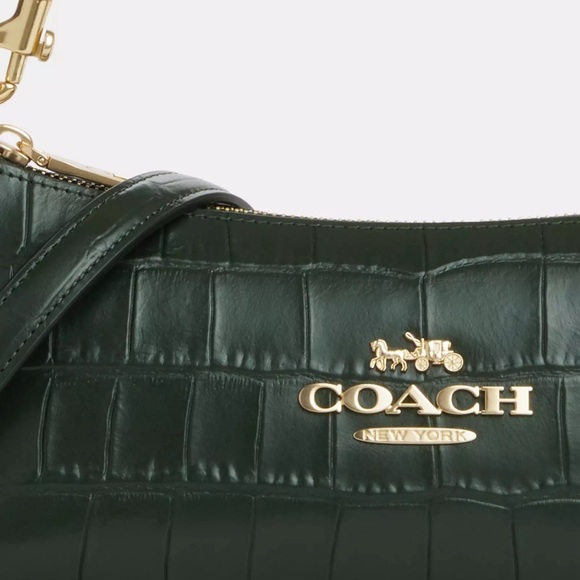 NWT COACH Charlotte Leather Shoulder Bag - Picture 5 of 9